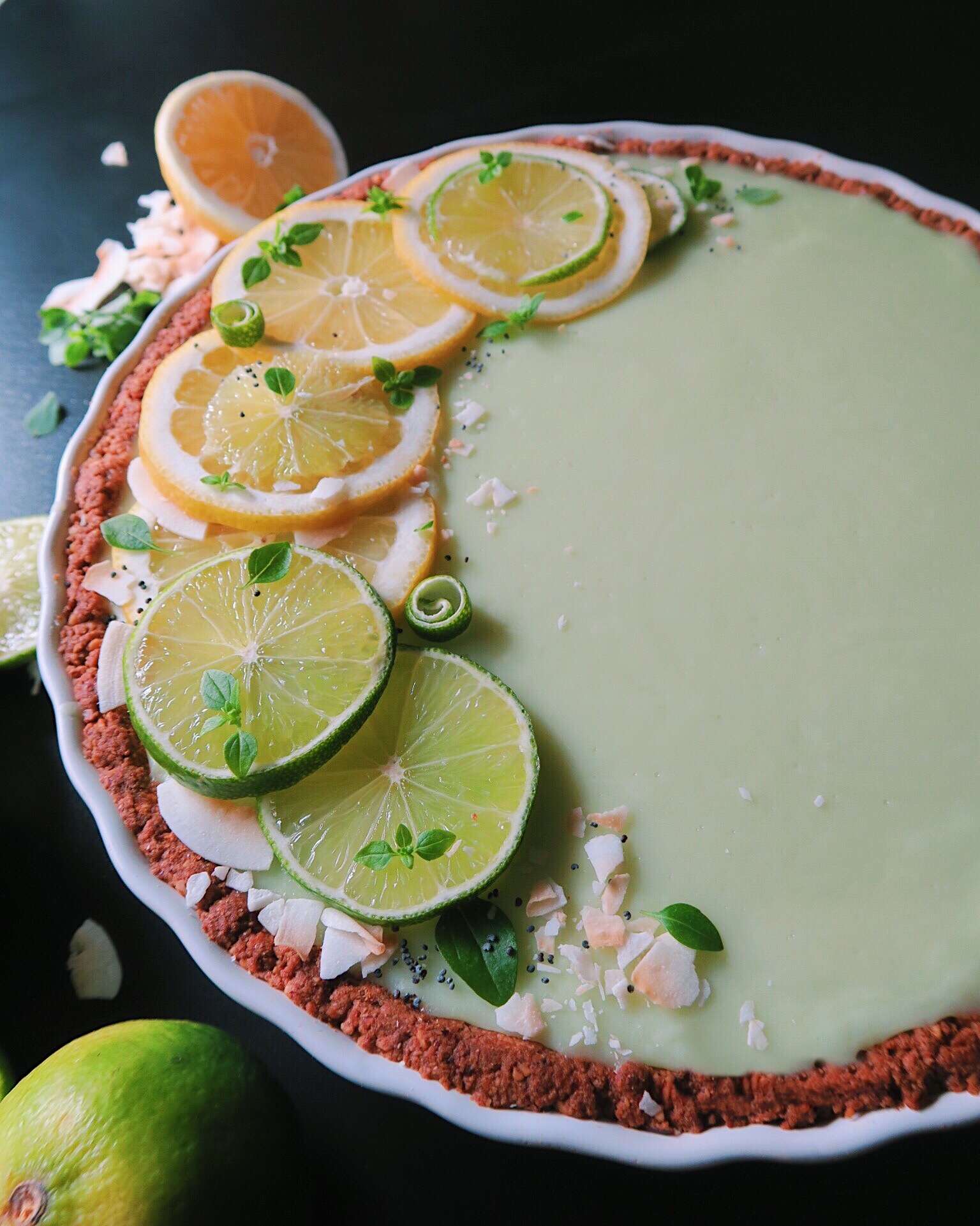Vegan Key Lime Pie Tart