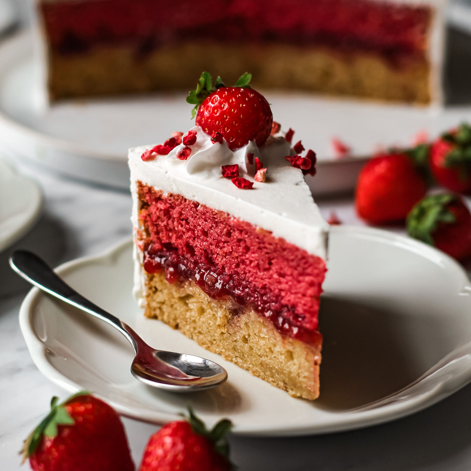 Strawberry Vanilla Cake